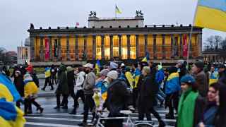 Демонстрация в поддержку Украины в Берлине
